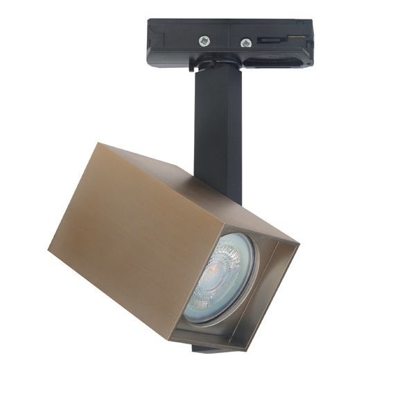 1f rail zwart mat goud spot GU10