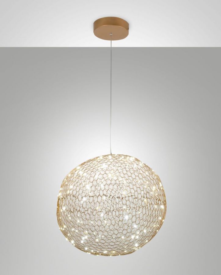 Hanglamp 18w 1620lm Warm mat Goud