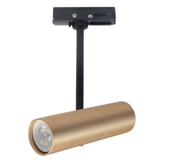 1f rail zwart mat goud spot GU10 35mm