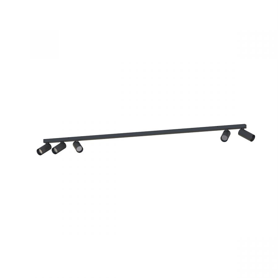 Spot 5xminiGU10 zwart
