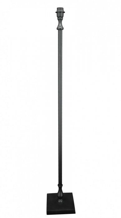 Vloerlamp E27 133cm Zwart