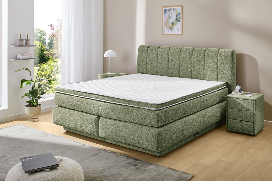 Boxspring Tilda 180 KPL Licht groen
