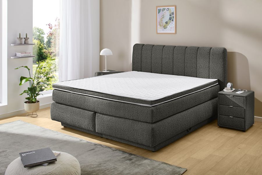 Boxspring Tilda 180 KPL Antraciet