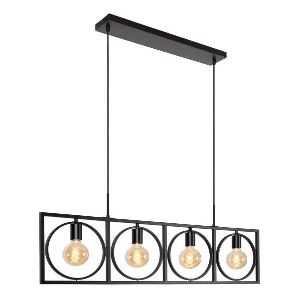 00427/04/30 SUUS Hanglamp 4xE27 Zwart