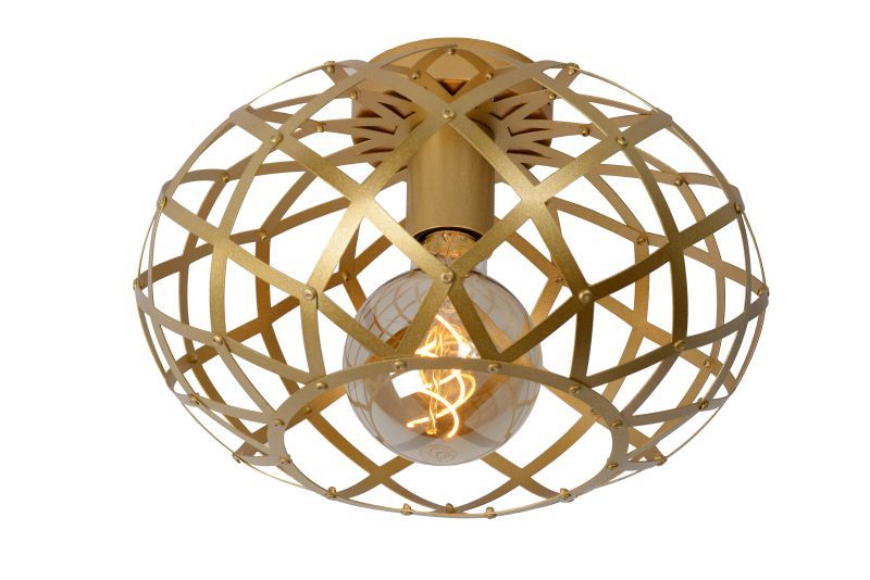 21117/30/02 WOLFRAM Plafondlamp 30 E27 Mat goud