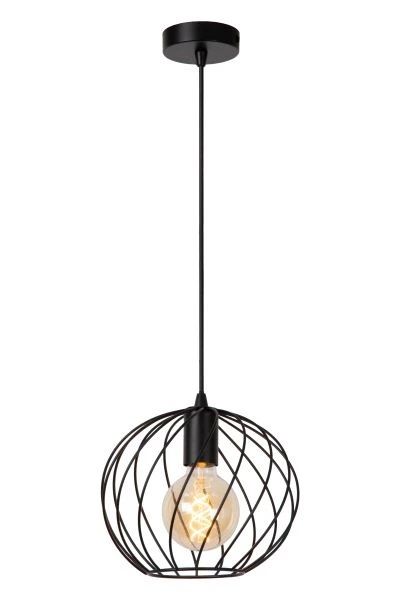 21428/25/30 DANZA Hanglamp E27 Ø25cm Zwart