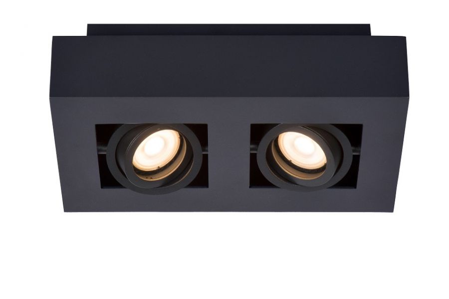 09119/11/30 XIRAX Spot 2xGU10 5w Zwart