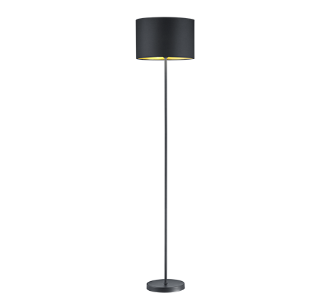 408200179 HOSTEL Vloerlamp E27 Zwart Goud