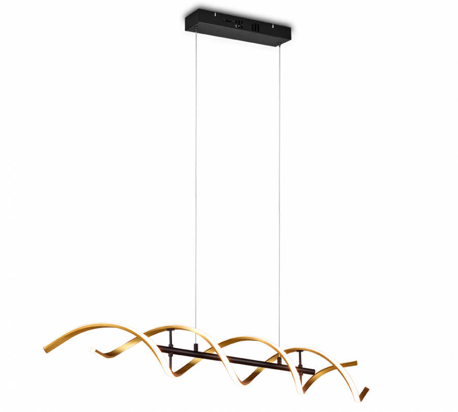 341810208 SEQUENCE Hanglamp 45w 5600lm WHITES DIM zwart messingmat