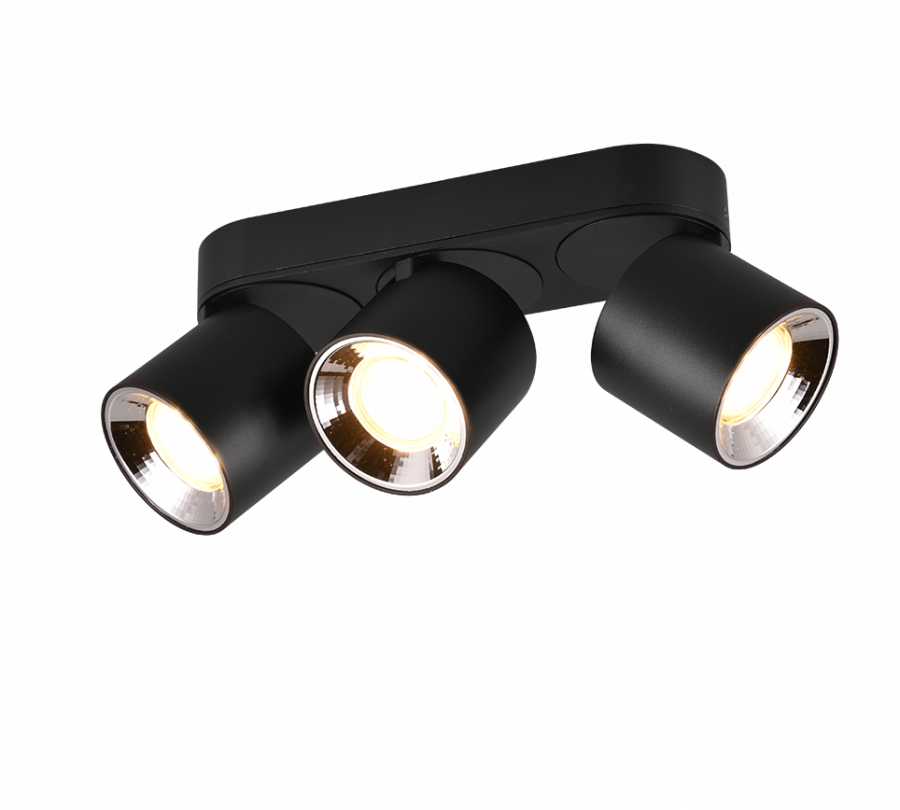 651000332 GUAYANA Spot 3xGU10 zwart