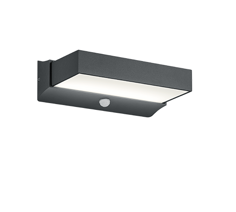 226669242 CUANDO Tuinlamp 14w 1000w 3000k +sensor antraciet