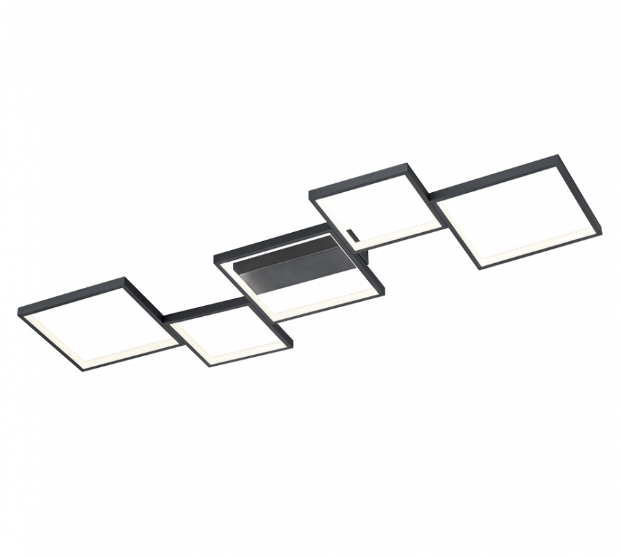 627710532 SORRENTO Plafondlicht 34w 3400lm 3000k Zwart (3SwithDim)