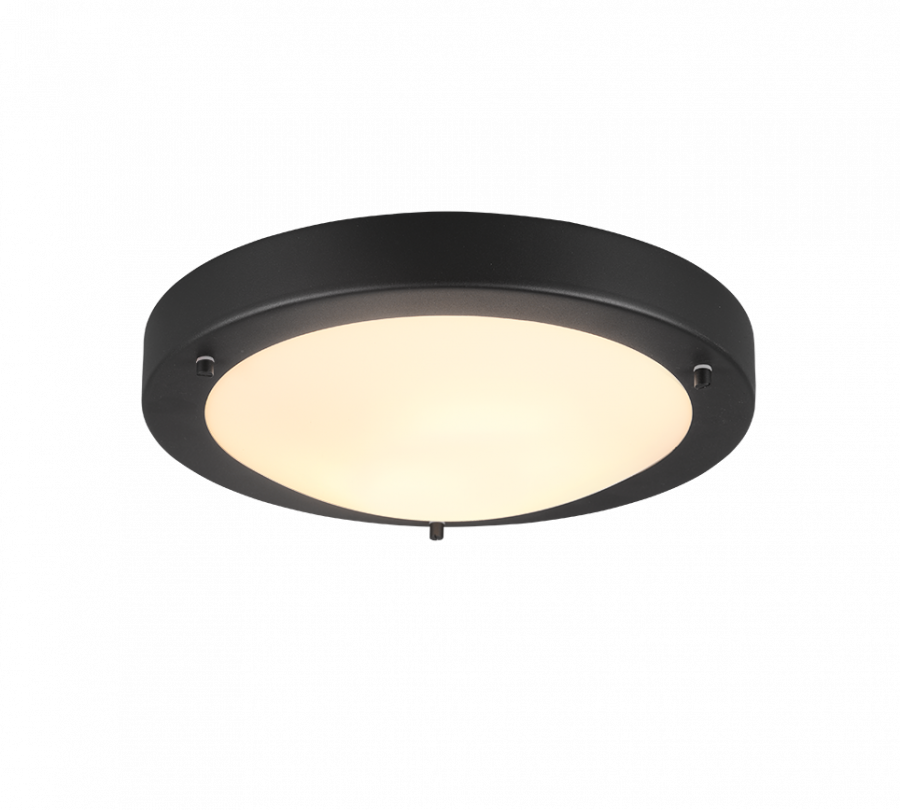 6801011-32 Condus Plafondlamp E27 IP44 Zwart