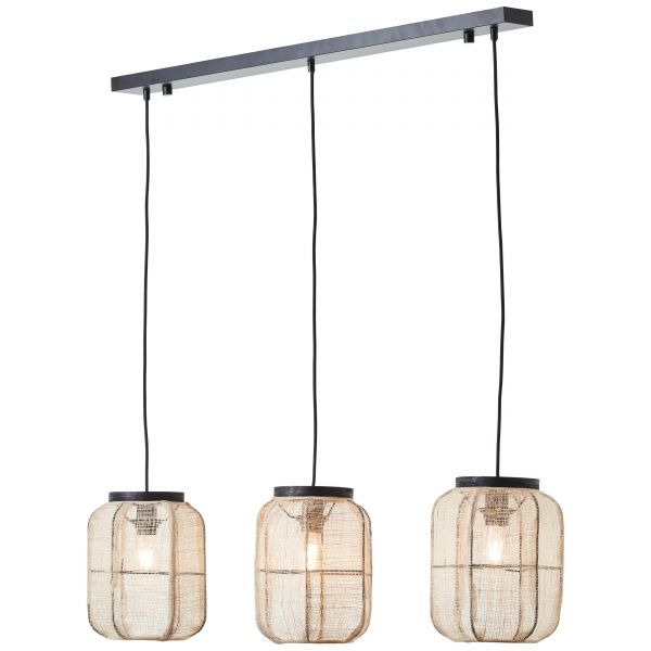 99565/76 TANAH Hanglamp 3xE27 Hout Textiel