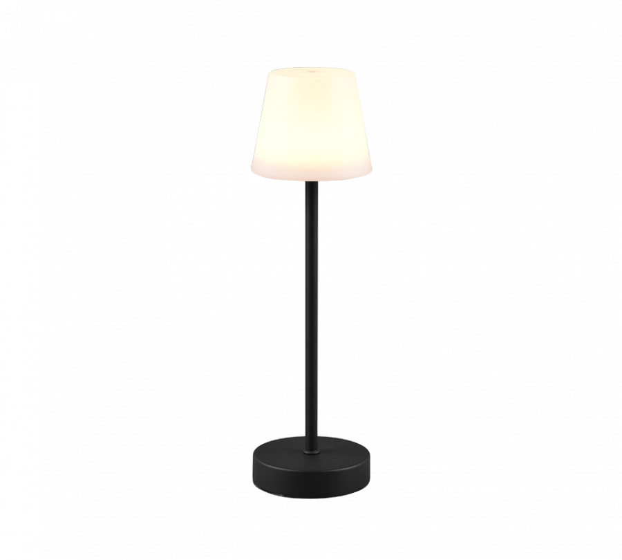 R54086132 MARTINEZ Accu Oplaadbare Tafellamp 2,2w 250lm Zwart
