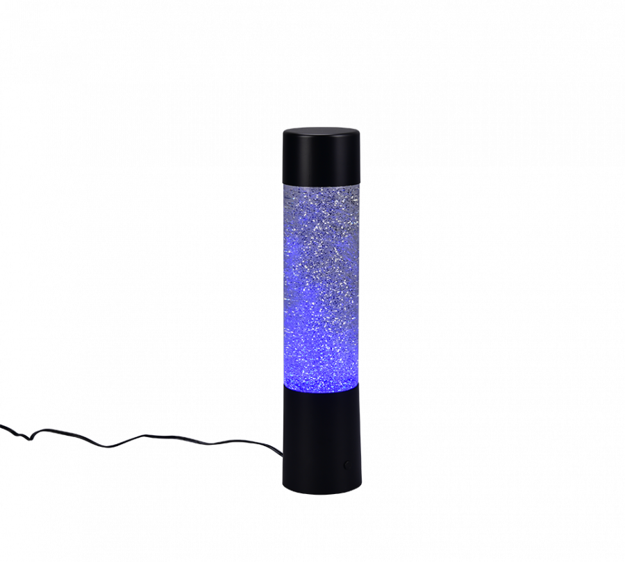 R50871032 GLITTER Tafellamp 0,9w RGB Zwart