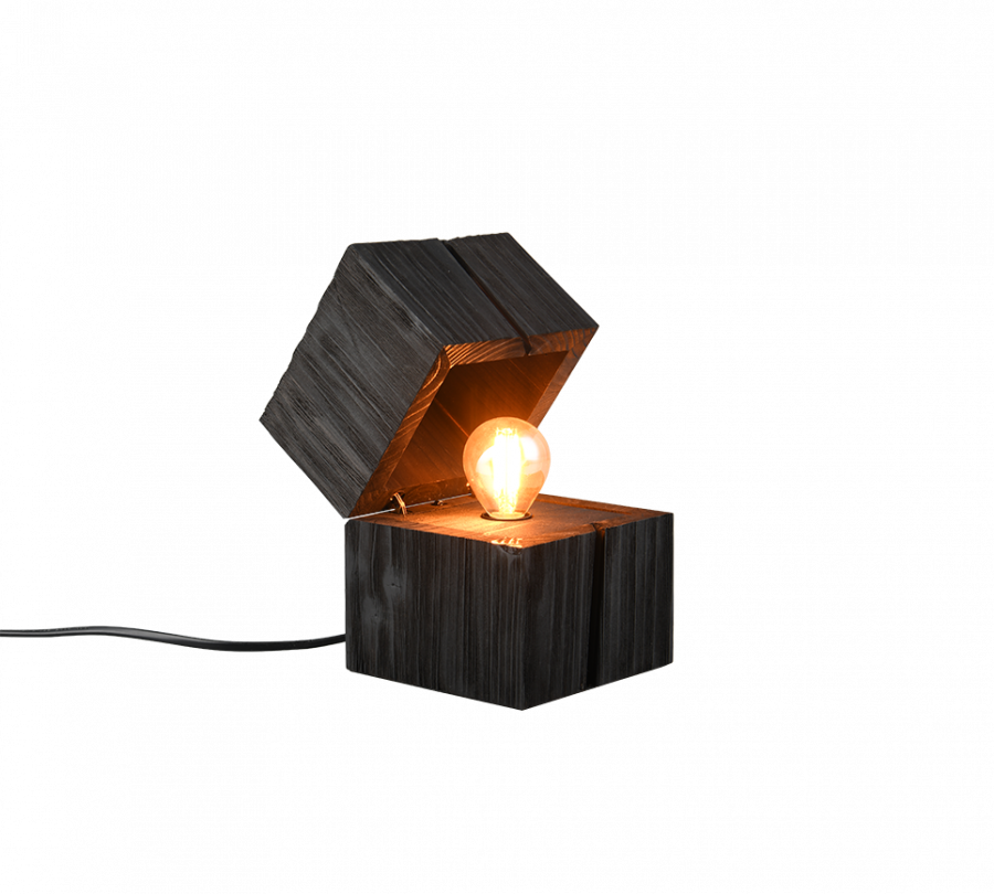 514110102 TREASURE Tafellamp E14 2w 225lm 2700K Natuur zwart