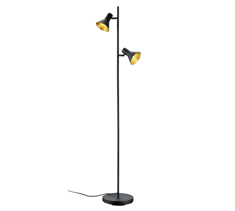 R40162002 NINA Spot Vloerlamp 2xE14 zwart goud