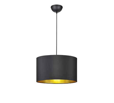 308200179 HOSTEL Hanglamp E27 d40 Zwart Goud