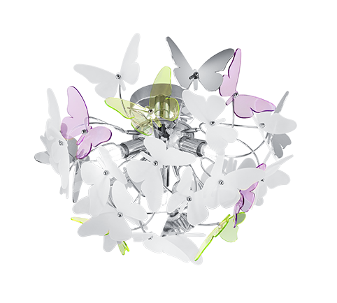 R60213017 BUTTERFLY Plafondlicht 3xG9 Vlinder