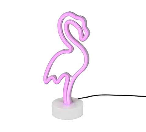 R55240101_FLAMINGO Tafellamp 1w 10lm Fluo Roze Flamingo