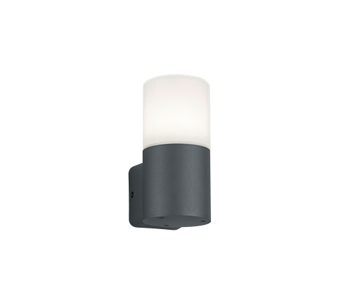224060142_HOOSIC Tuinlamp E27 Antraciet/Opaal