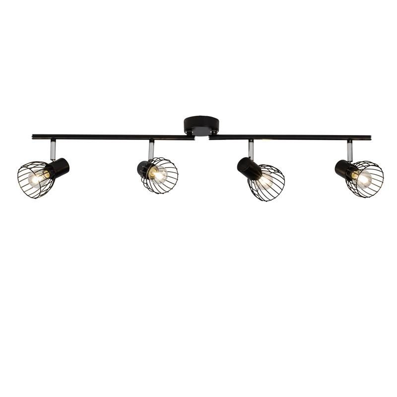 62132/06 BLACKY Spot Plafondlicht 4xE14 zwart