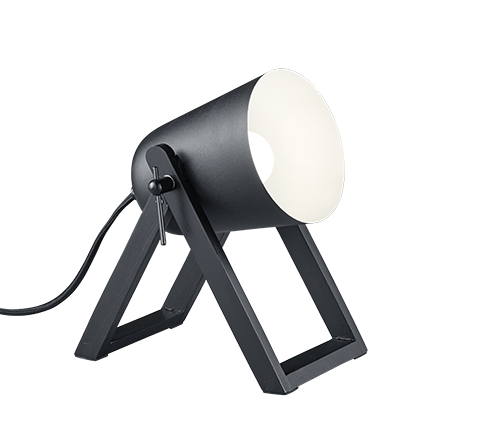 R50721032 MARC Tafellamp E27 Statief Zwart/Zwart