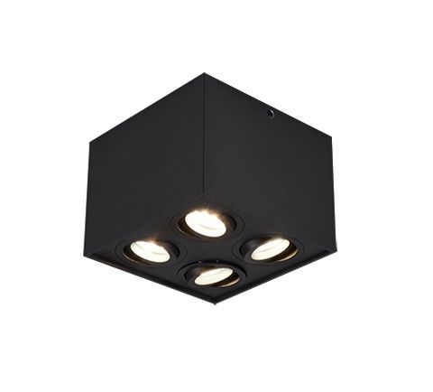 613000432 BISCUIT Spot 4xGU10 Zwart