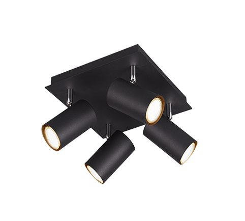 802430432 MARLEY Spot 4xGU10 Zwart 