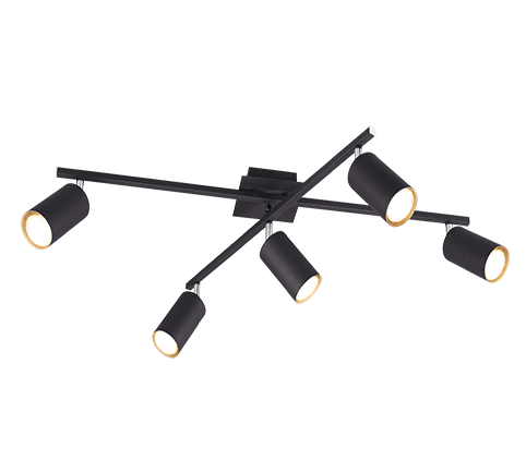 612400532 MARLEY Spot 5xGU10 Zwart 