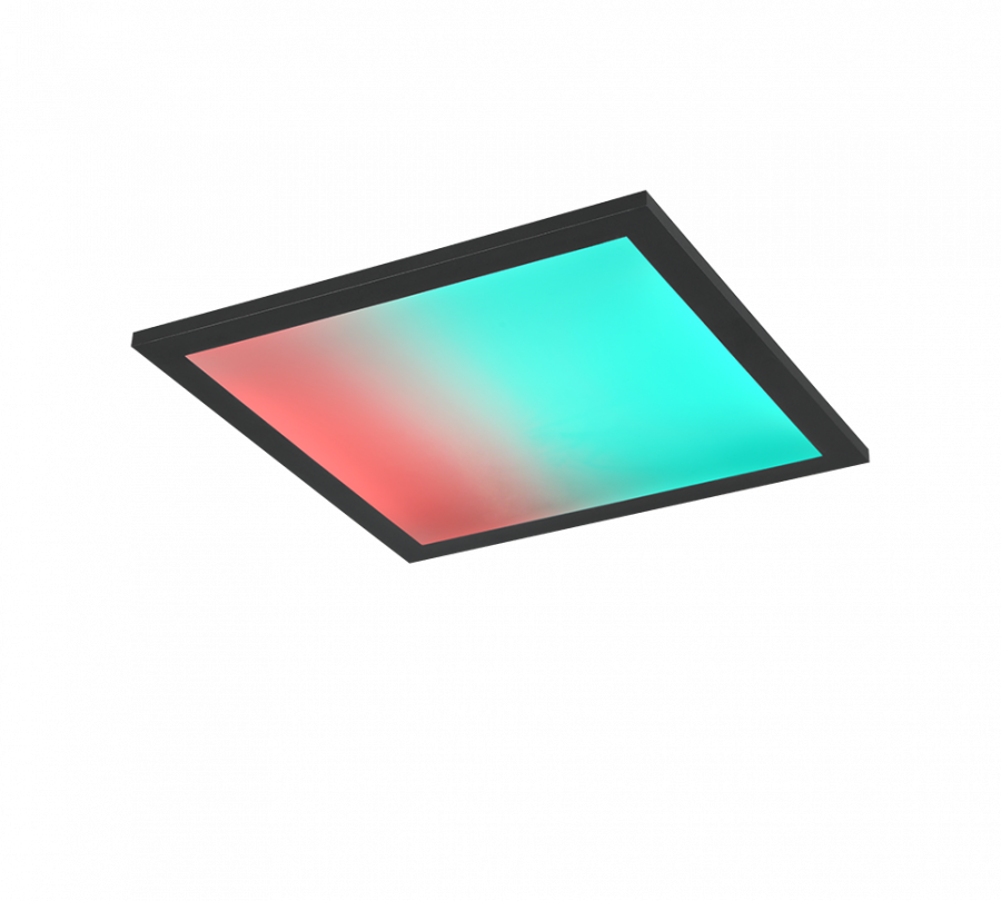 R67664532 BETA Tegel44 Plafonnier 18w 2000lm RGB+W zwart