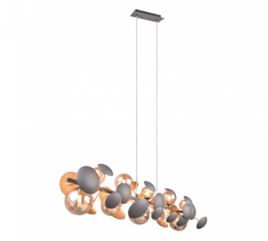 BUBBLE 317401042 Luster 10xG9 Antraciet/Amber
