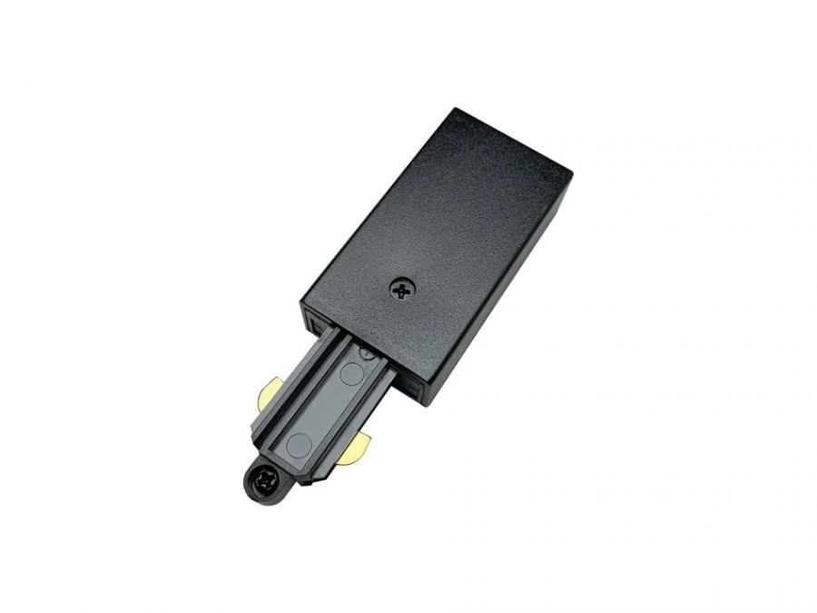 1f rail zwart zij aansluiting