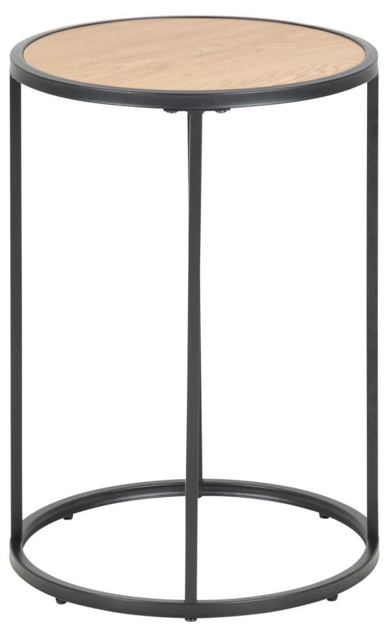 Bijzettafel Seaford wild eik 40 cm