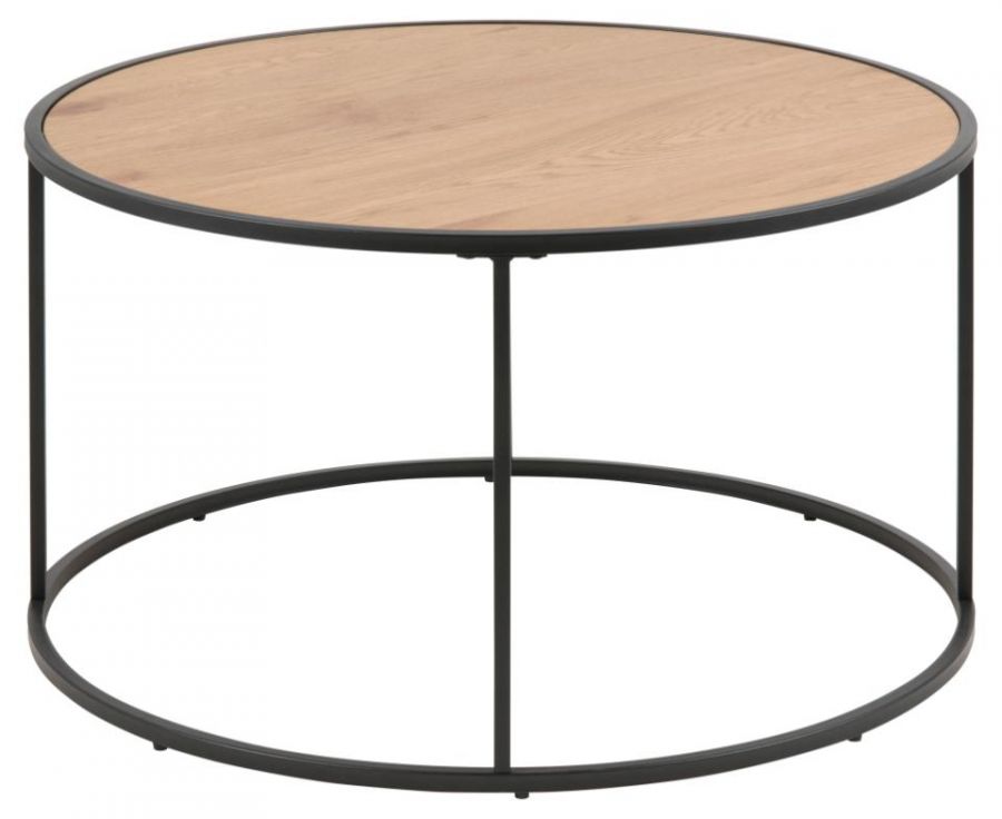 Salontafel Seaford rond wild eik