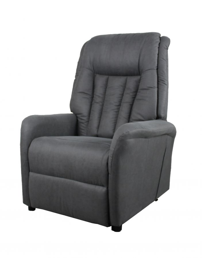 Relaxzetel Roma stof midden grijs