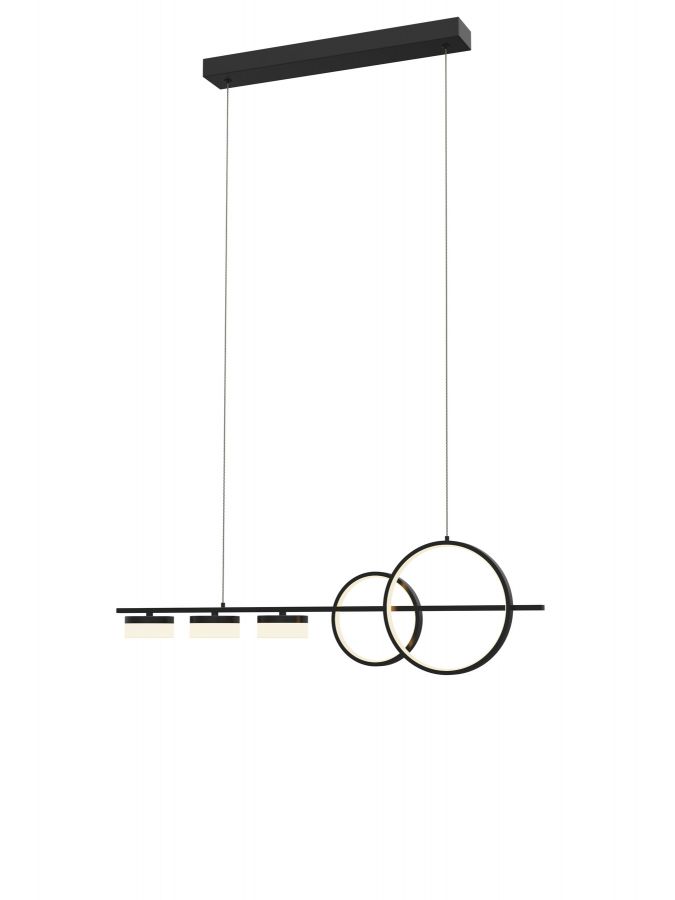 Luster 40w 4000lm 3000k 3Stap Zwart