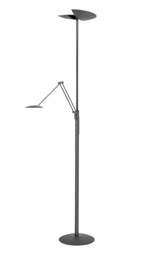 Vloerlamp 30+6w WHITES DIM Zwart