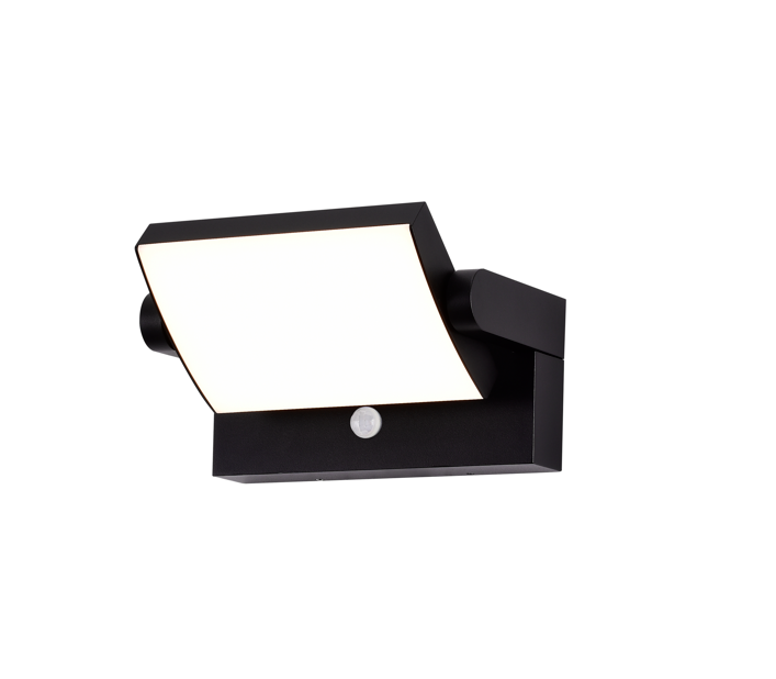 Tuinlamp IP54 PIR 20w 1700lm 3000k Zwart