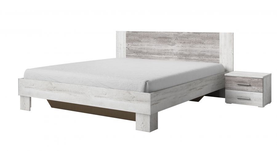 Bedset Vera 160 x 200 (bed + 2 nachttafels)
Arctic pine