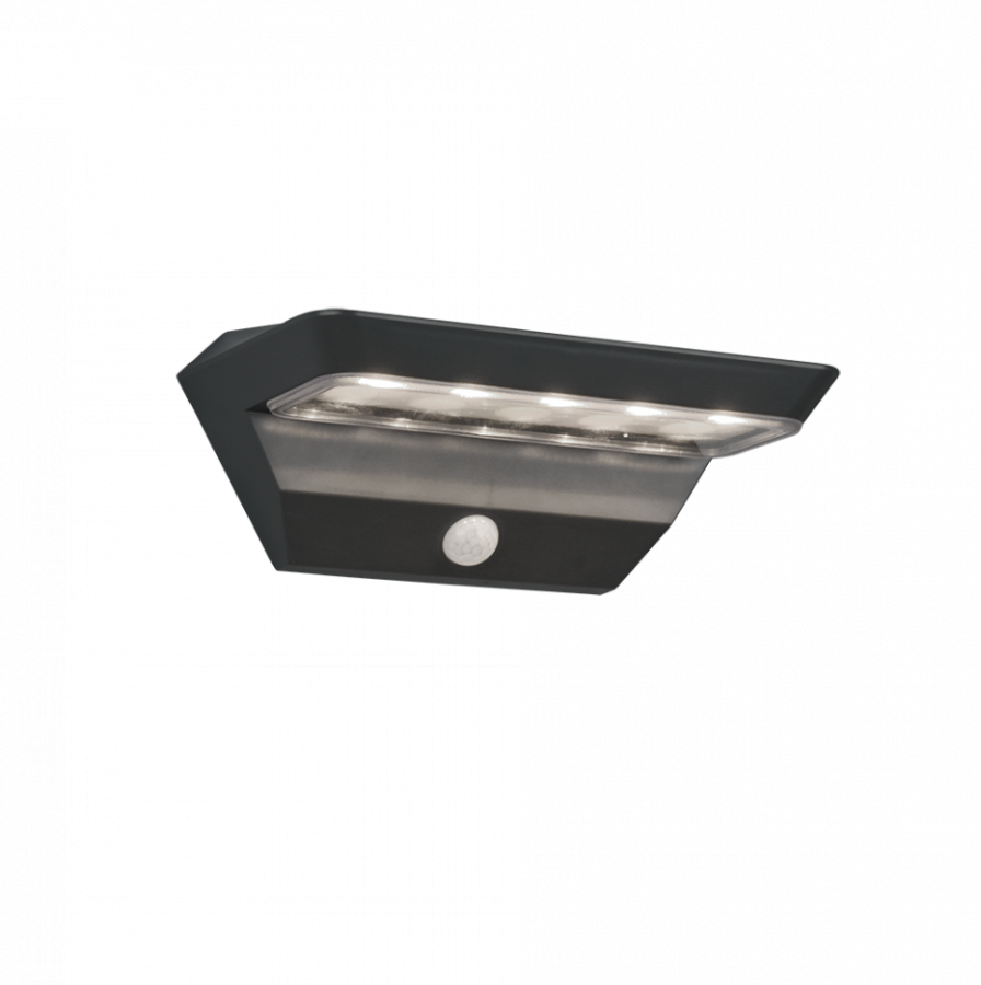 R22241142 MENDOZA Solar Tuinlamp 5w 200lm 3000k antraciet