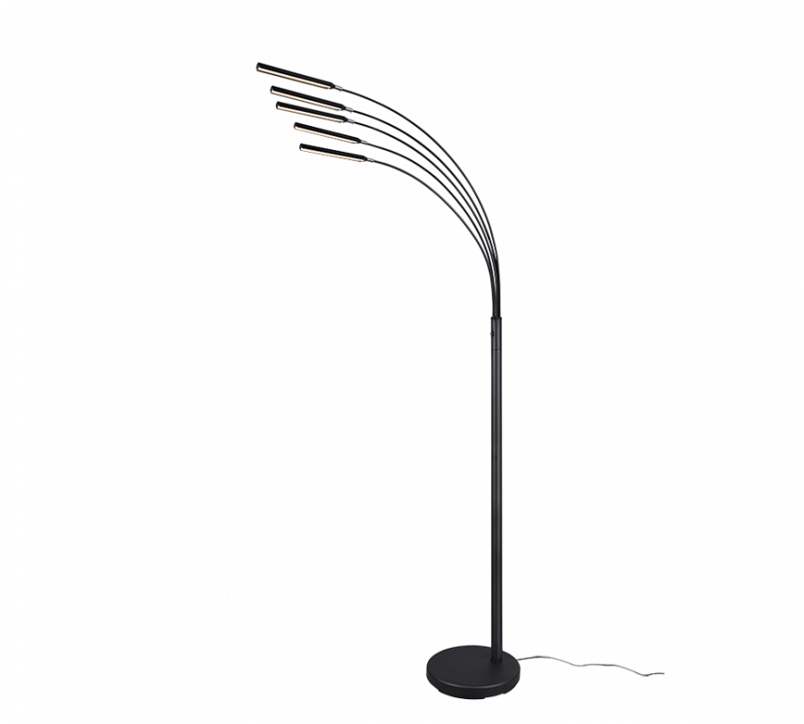R41031532 REED Booglamp 5x4w/390lm 3000k DIM Zwart