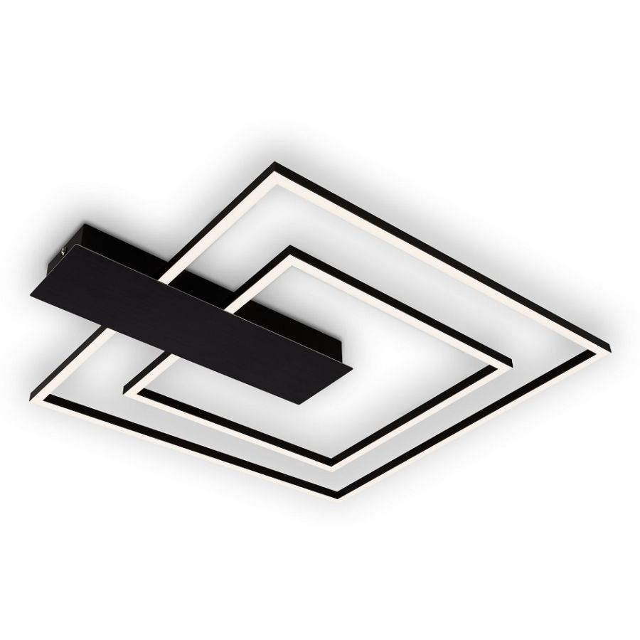 LED Plafondlamp Zwart 3StapDim