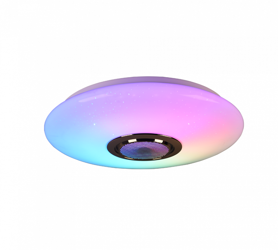 R69031101 MUSICA Plafonnière 15,5w 1700lm RGB+W RemCon+Luidspreker