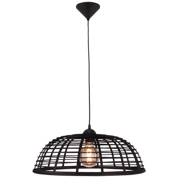 99190/76 CROSSTOWN Hanglamp E27 48 Donker hout/zwart