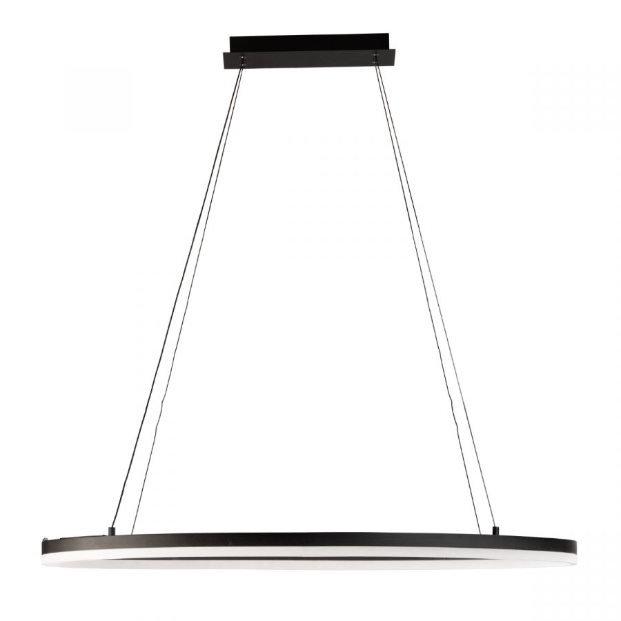Ovaal Pendel 38w 4500lm CCT Zwart