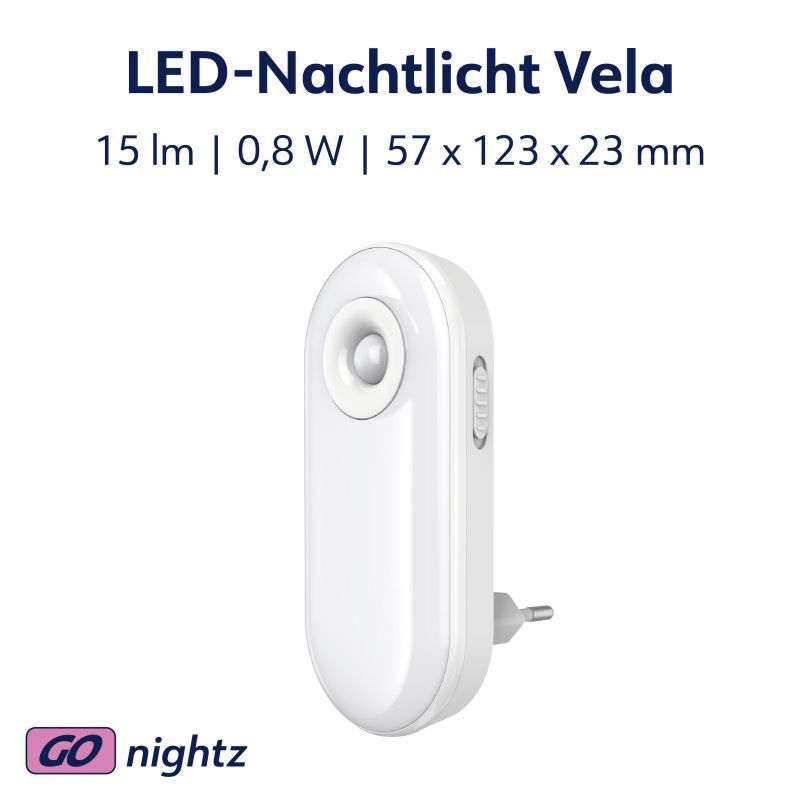 LED Nachtlicht sensor 0,8w 15lm Amber