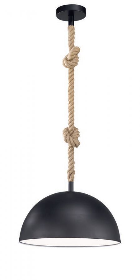 Hanglamp E27 Zwart met koord